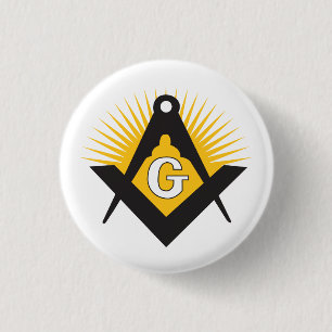 Freimaurersymbol Button