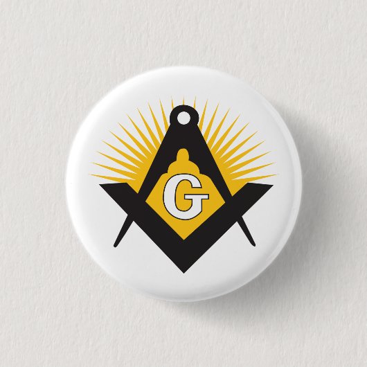 Freimaurersymbol Button (Vorderseite)