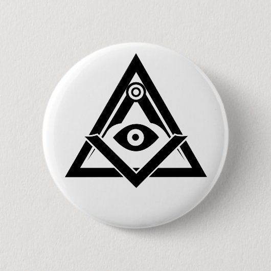 Freimaurersymbol Button (Vorderseite)