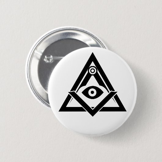 Freimaurersymbol Button (Vorne & Hinten)