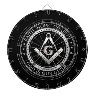 Freimaurersymbol Dartscheibe