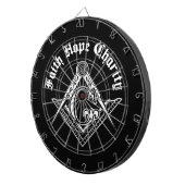 Freimaurersymbol Dartscheibe (Vorderseite rechts)