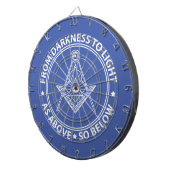 Freimaurersymbol Dartscheibe (Vorderseite rechts)