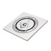 Freimaurersymbol Fliese (Seite)