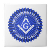 Freimaurersymbol Fliese (Vorderseite)