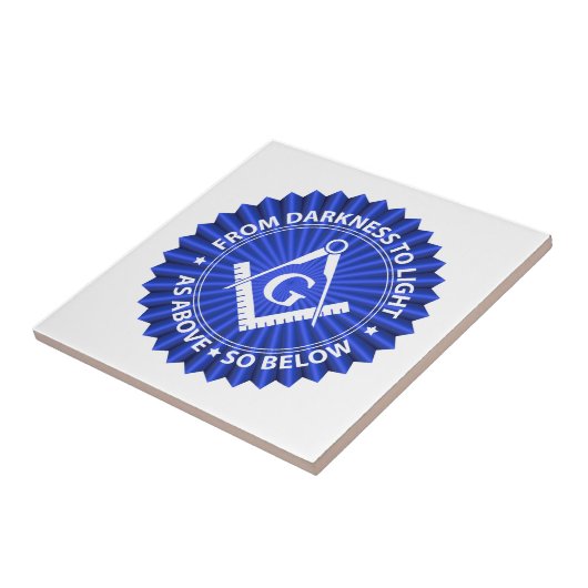 Freimaurersymbol Fliese (Seite)
