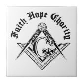 Freimaurersymbol Fliese (Vorderseite)