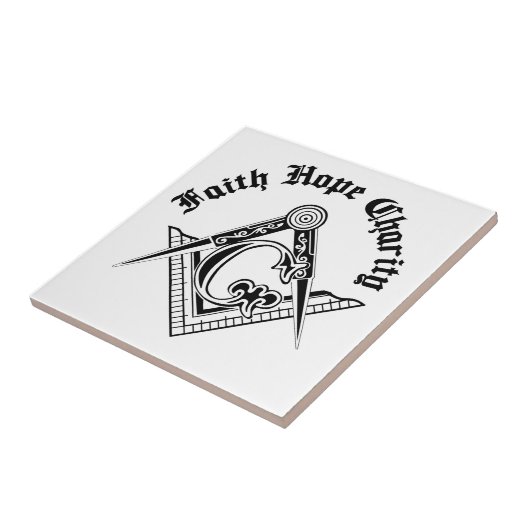 Freimaurersymbol Fliese (Seite)