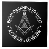 Freimaurersymbol Fliese (Vorderseite)