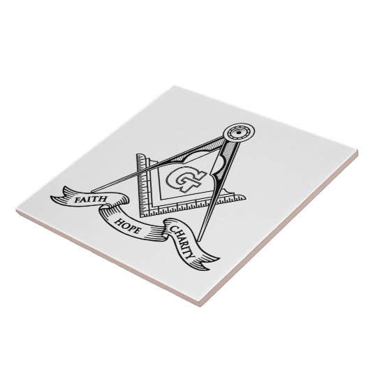 Freimaurersymbol Fliese (Seite)