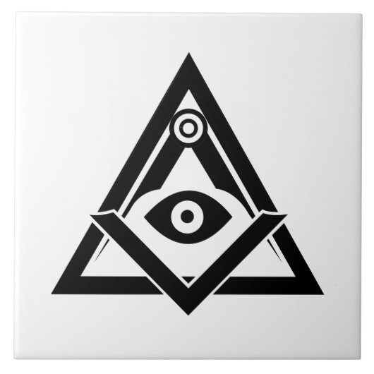 Freimaurersymbol Fliese (Vorderseite)
