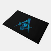Freimaurersymbol Fußmatte (Schrägansicht)
