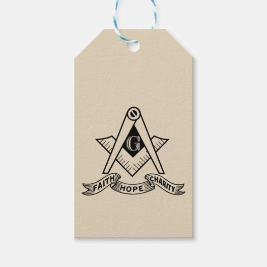 Freimaurersymbol Geschenkanhänger (Vorderseite)