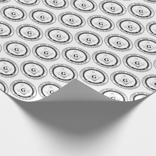 Freimaurersymbol Geschenkpapier (Ecke)