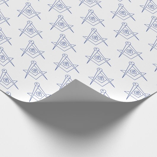 Freimaurersymbol Geschenkpapier (Ecke)