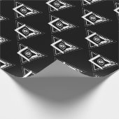 Freimaurersymbol Geschenkpapier (Ecke)