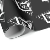 Freimaurersymbol Geschenkpapier (Rolleneckpunkt)