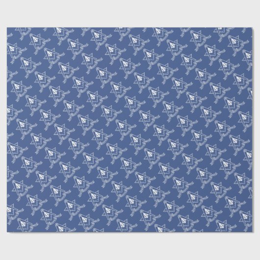 Freimaurersymbol Geschenkpapier (Flach)