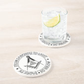 Freimaurersymbol Getränkeuntersetzer (Seite)