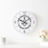 Freimaurersymbol Große Wanduhr (Zuhause)