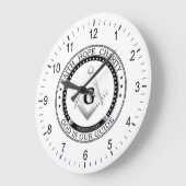 Freimaurersymbol Große Wanduhr (Winkel)