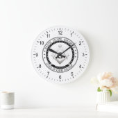 Freimaurersymbol Große Wanduhr (Zuhause)