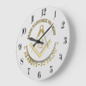 Freimaurersymbol Große Wanduhr (Winkel)