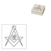 Freimaurersymbol Gummistempel (Stempel)