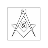 Freimaurersymbol Gummistempel (Prägung)