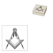 Freimaurersymbol Gummistempel (Stempel)