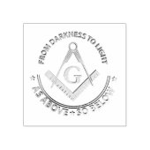 Freimaurersymbol Gummistempel (Prägung)