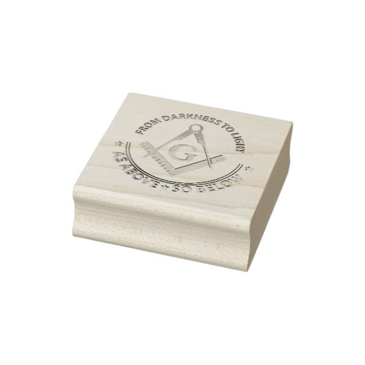 Freimaurersymbol Gummistempel (Stempel)
