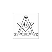Freimaurersymbol Gummistempel (Prägung)