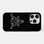 Freimaurersymbol iPhone Hülle (Rückseite (Horizontal))