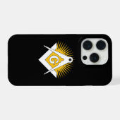 Freimaurersymbol iPhone Hülle (Rückseite (Horizontal))
