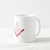 Freimaurersymbol Kaffeetasse (VorderseiteRechts)