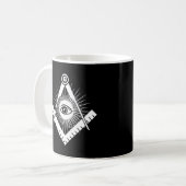 Freimaurersymbol Kaffeetasse (Vorderseite Links)