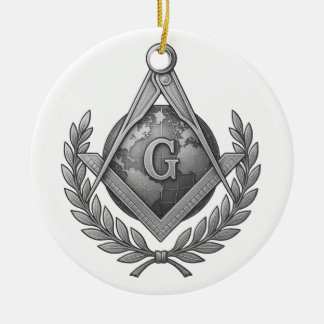 Freimaurersymbol Keramik Ornament