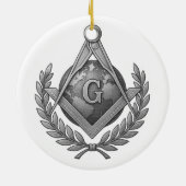 Freimaurersymbol Keramik Ornament (Hinten)