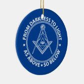 Freimaurersymbol Keramik Ornament (Rechts)