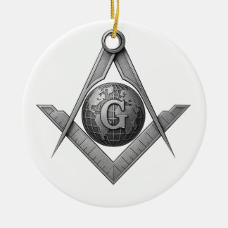 Freimaurersymbol Keramik Ornament