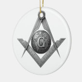 Freimaurersymbol Keramik Ornament (Links)