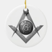 Freimaurersymbol Keramik Ornament (Hinten)