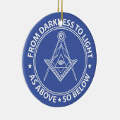 Freimaurersymbol Keramik Ornament (Rechts)