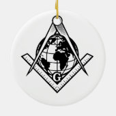 Freimaurersymbol Keramik Ornament (Hinten)