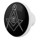 Freimaurersymbol Keramikknauf (Rechts)