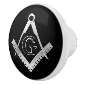 Freimaurersymbol Keramikknauf (Rechts)