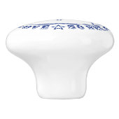 Freimaurersymbol Keramikknauf (Seitenansicht)