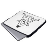 Freimaurersymbol Laptopschutzhülle (Vorne Knopf)