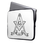 Freimaurersymbol Laptopschutzhülle (Vorderseite Links)